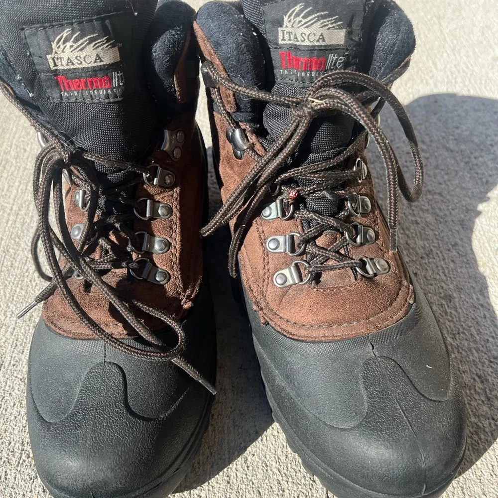 Itasca Men's Brown and Black Boots